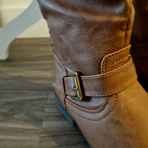 Brinley Co. Over the Knee Faux Leather Boots - Picture 2 of 5